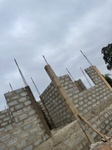 Building in Ghana - Block Laying